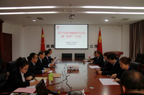 大秦置業公司：緊嚴并舉開好黨支部2017年度專題組織生活會暨雙評工作會